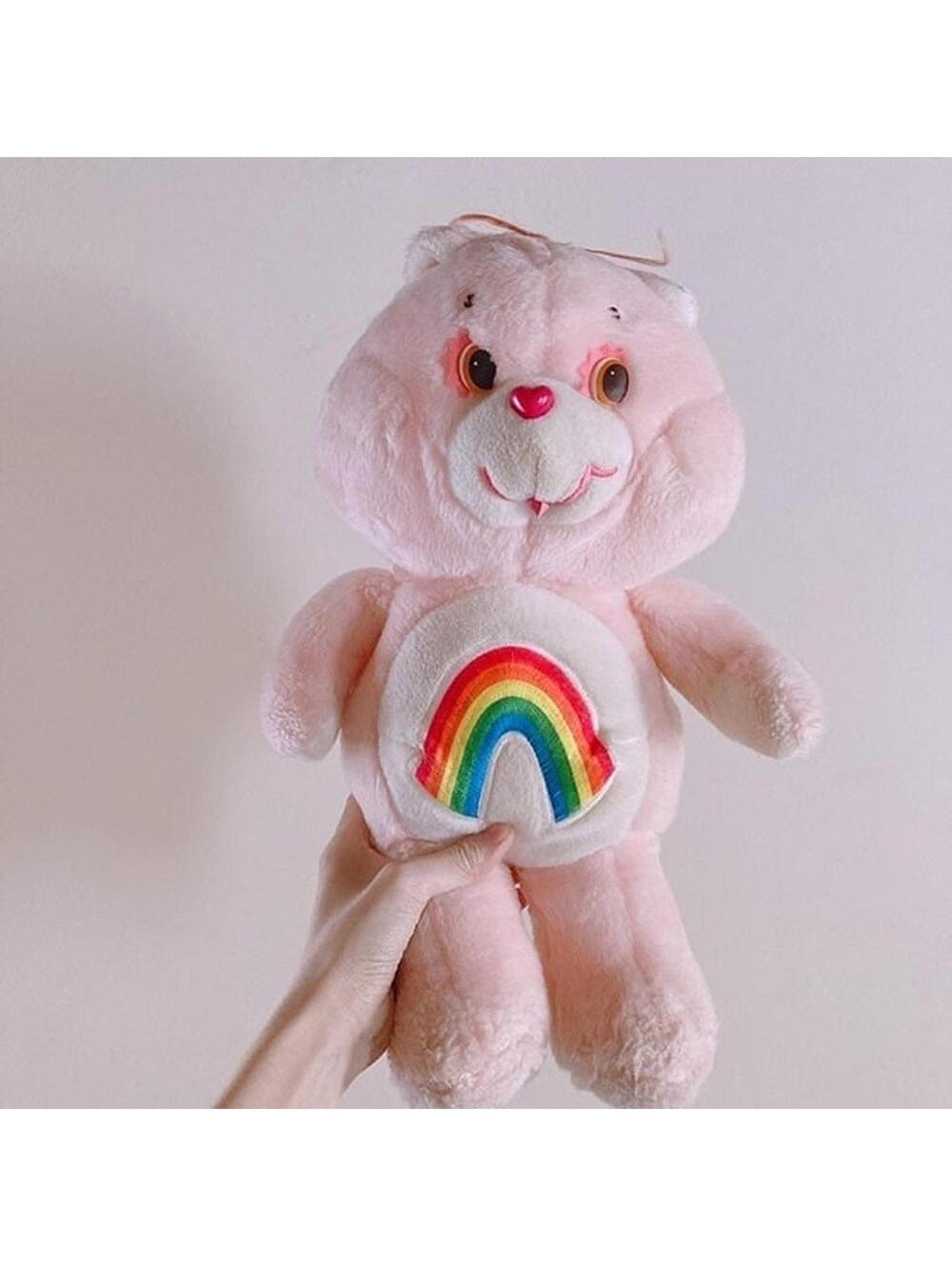 vintage care bear rainbow plush toy carebear